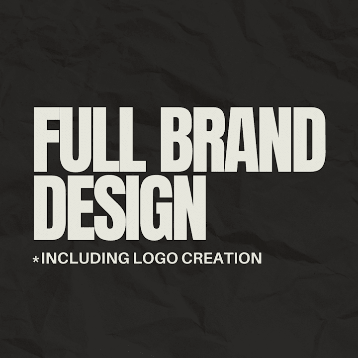 Cover image for Full Brand Design including Logo Creation