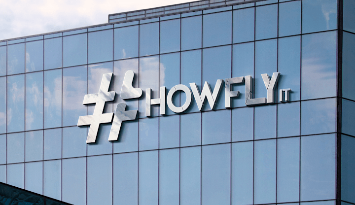 Cover image for LOGO DESIGN FOR HOWFLY IT on Behance