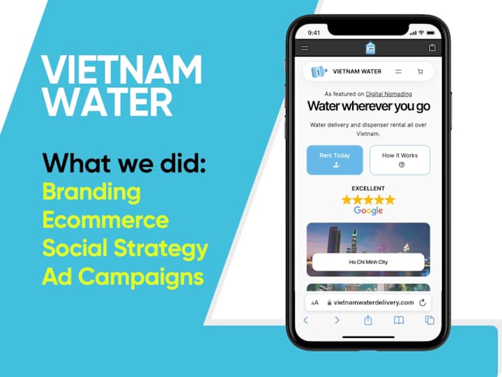 Cover image for Water Delivery E-Commerce & SEO for Vietnam Market