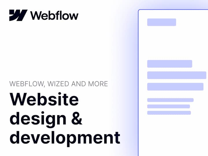 Cover image for Webflow Website Development