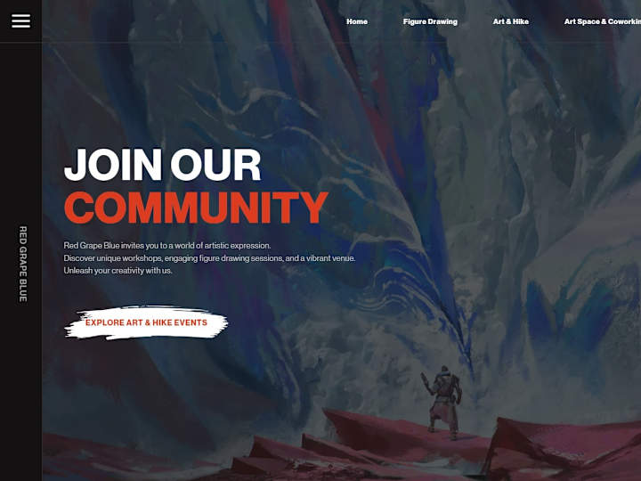 Cover image for Red Grape Blue - Motion design website for Slovak Art Studio