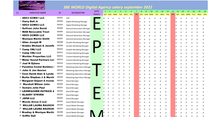 Cover image for SBE WORLD Digital Agency salary July 2023 Book3