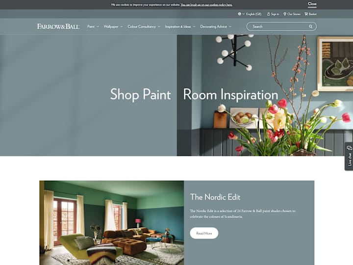 Cover image for Farrow & Ball UI Development