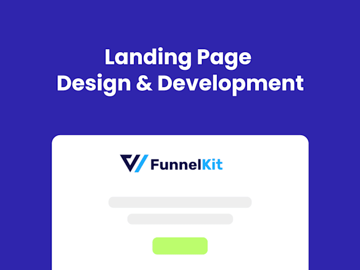 Cover image for Funnelkit Landing Page Design & Development