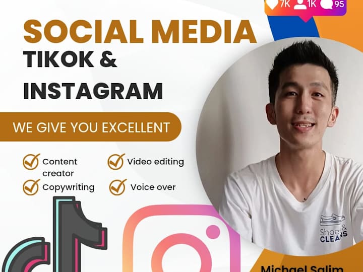 Cover image for I am a creative professional on TikTok and Instagram platforms.