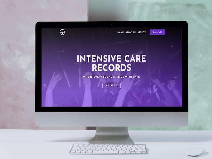 Cover image for Intensiv Care Records - Divi Website Design