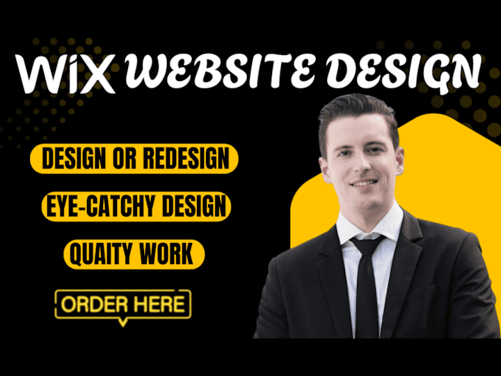 Cover image for I will design and redesign wix website
