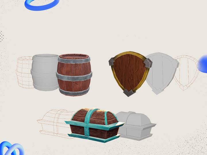 Cover image for make 3d stylized environment for game asset