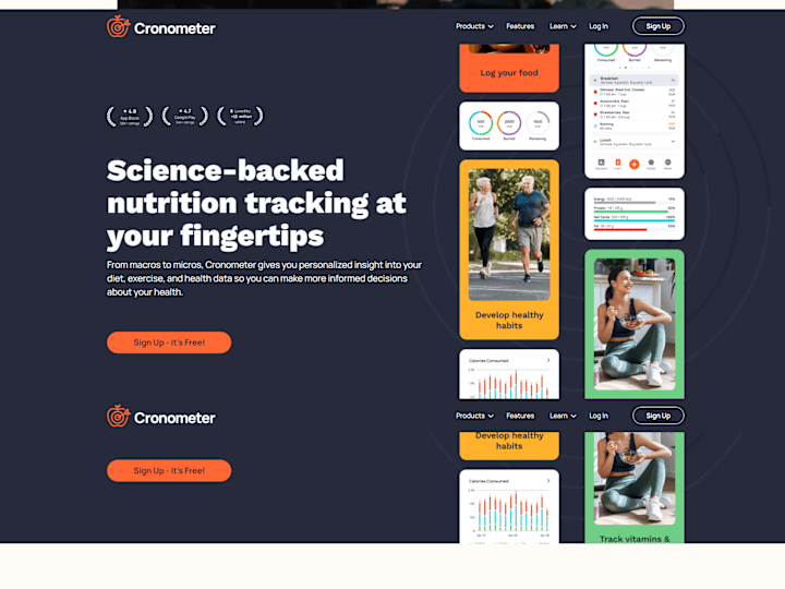 Cover image for Nutrition & Health Tracking SaaS Website