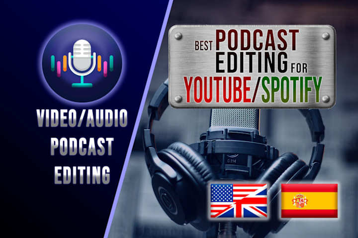 Cover image for professional audio and video podcast editing