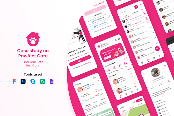 Cover image for Case study on Pawfect Care :: Behance