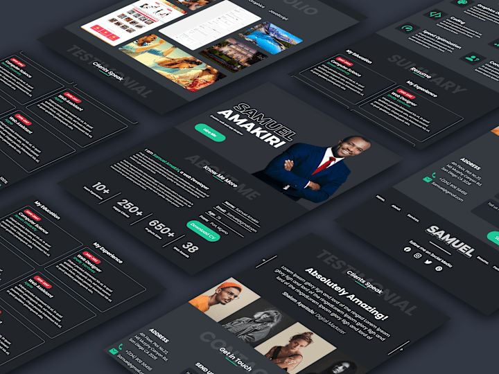 Cover image for Portfolio UI/UX Design for Samuel Amakiri