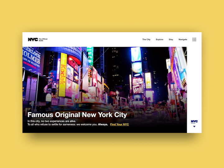 Cover image for New York City – Web Concept