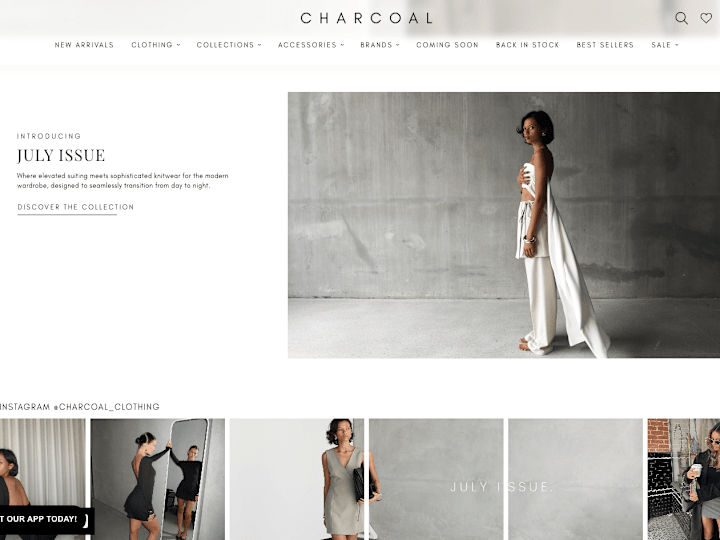 Cover image for CHARCOAL CLOTHING Shopify Plus 