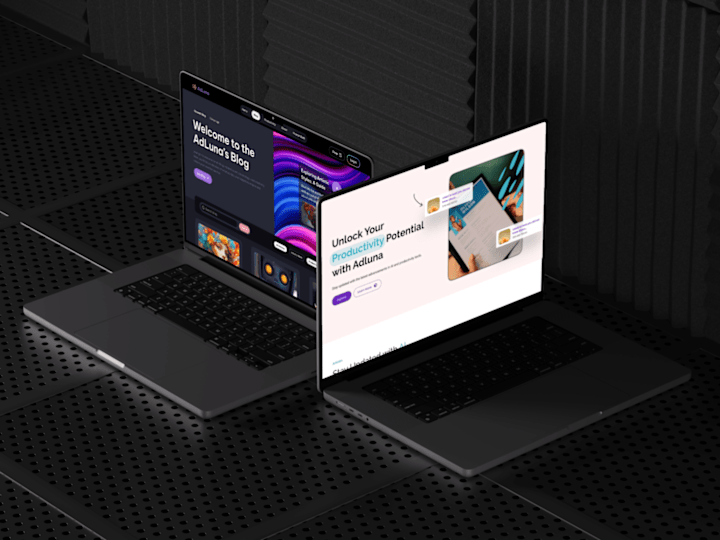 Cover image for Adluna: Productivity Platform UI/UX Design 