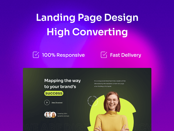 Cover image for Website Landing Page Design