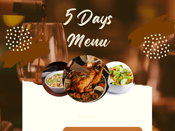 Cover image for African & Continental Vacation Menu