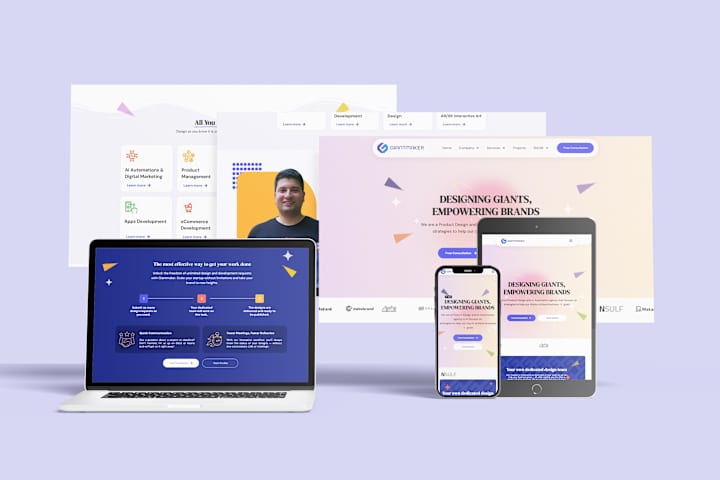 Cover image for Giantmaker: Digital Design Agency Responsive Website