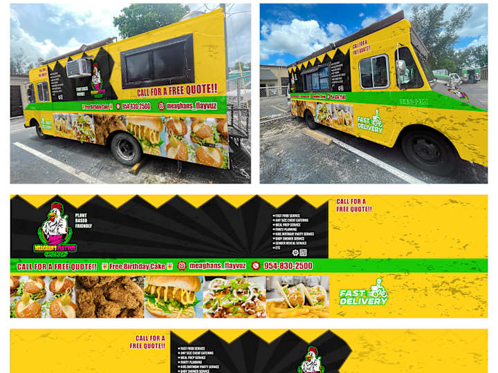 Cover image for I will design professional a car, truck, van, or food truck wrap