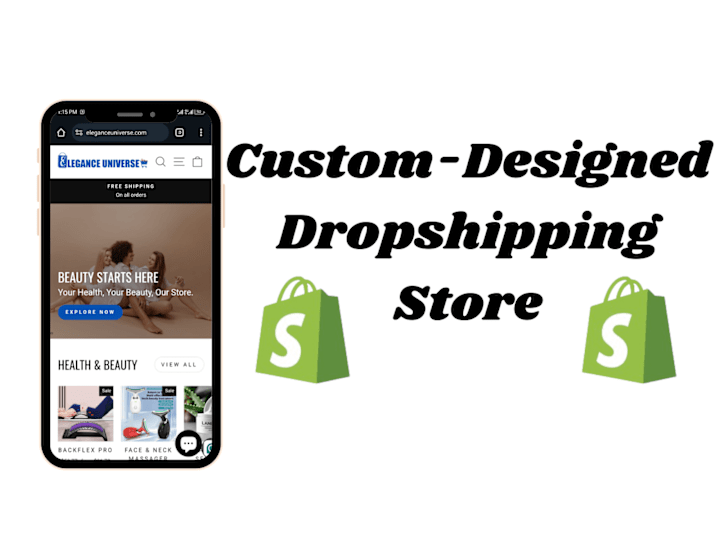 Cover image for Custom-Designed Dropshipping Store