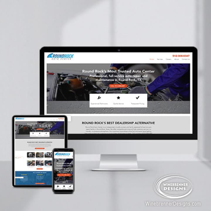 Cover image for Round Rock Auto Center | Auto Repair Center Website