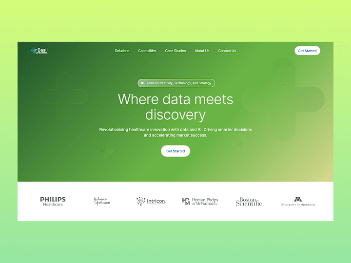 Cover image for Landing Page for Basil Systems