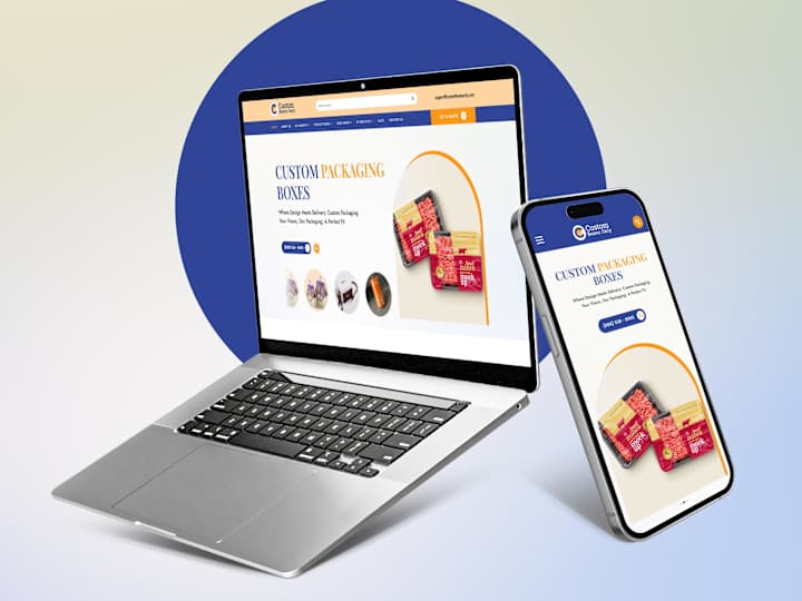Cover image for Custom Boxes Only Website UI