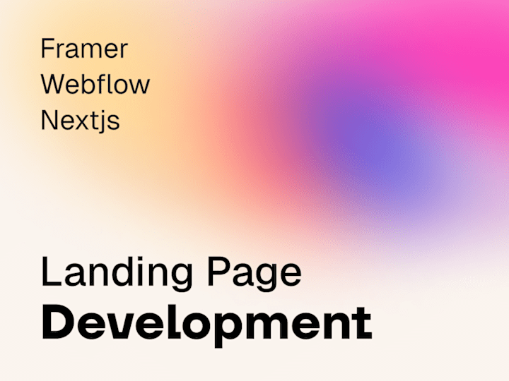 Cover image for Landing Page → Development
