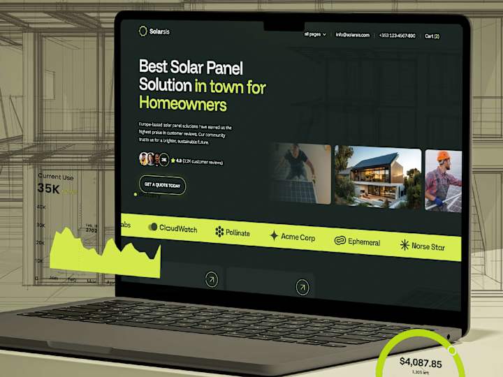 Cover image for Solar Panel Business · Webflow Design & Development