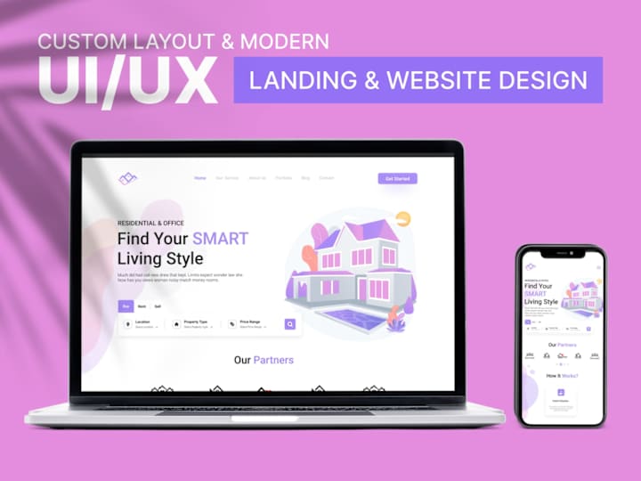 Cover image for Real Estate Website and Landing Page Design