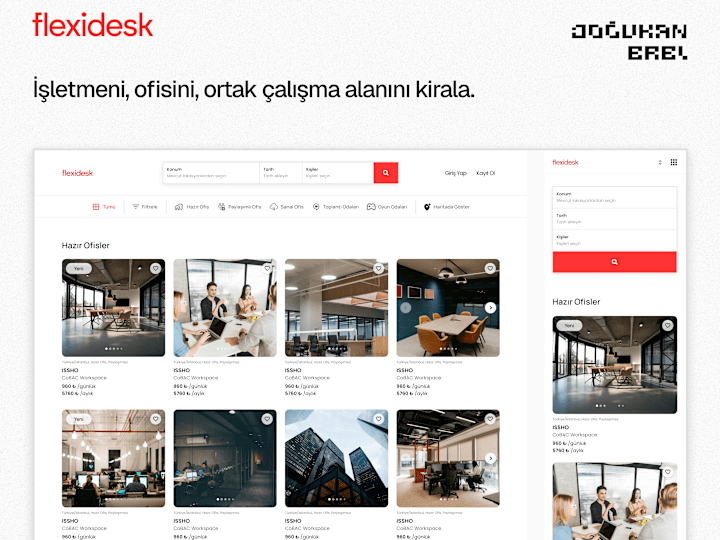 Cover image for Flexidesk - Coworking App