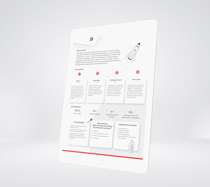 Cover image for One Pager design: B2B brand on Behance