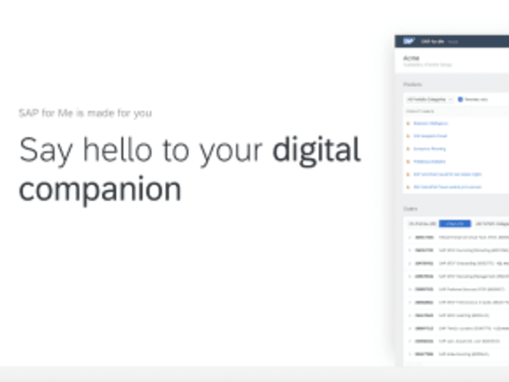 Cover image for SAP for Me  | Support & Maintenance