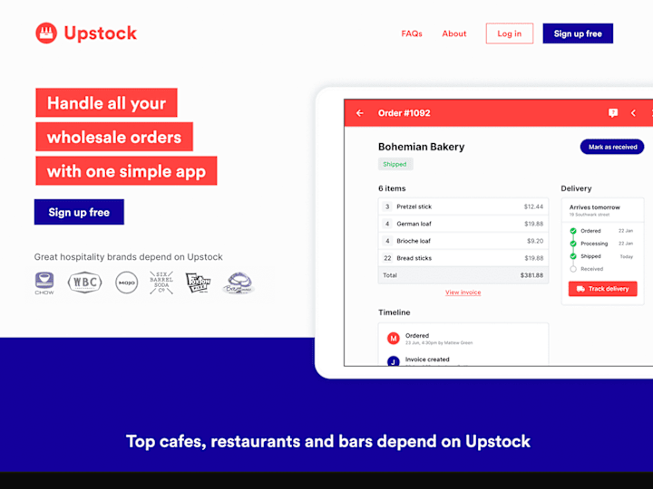 Cover image for Upstock | SaaS Startup | Webflow Website Design + Build