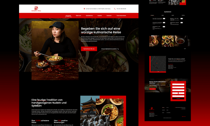 Cover image for Kongfu Chilli — Restaurant Website Design