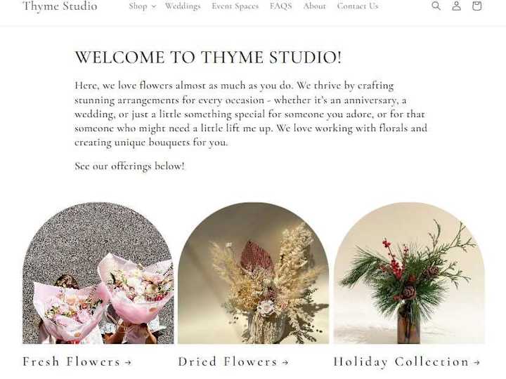 Cover image for Thyme Studio - Shopify