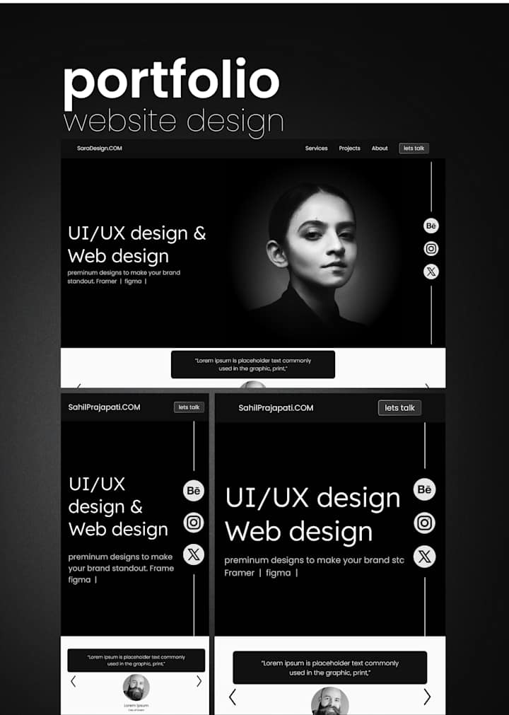 Cover image for 
Portfolio website design | Figma | Website Design