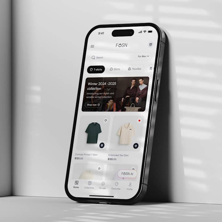 Cover image for Fosn App (fashion app with AI integration)