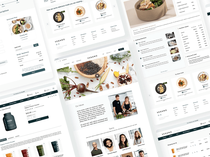 Cover image for Vegan Meal Kit Webapp + Landing Page