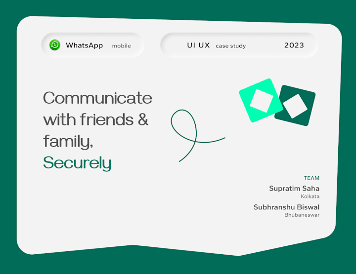 Cover image for WhatsApp case study | UX Research | Design UI solution :: Behan…