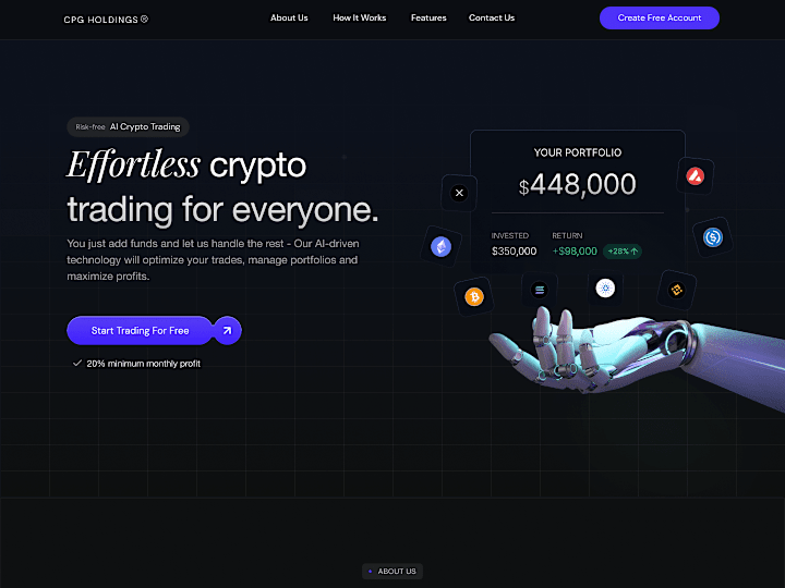 Cover image for AI Crypto Investment Landing Page