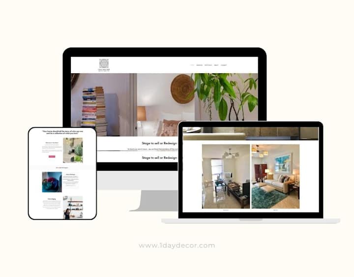 Cover image for 1 Day Decor Website – Designed on Squarespace 7.1