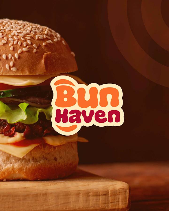 Cover image for Brand Identity for a Burger brand "Bun Haven"