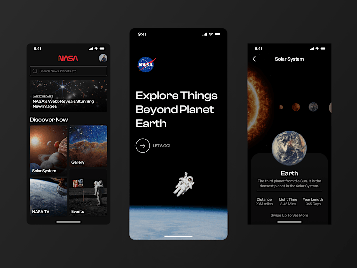 Cover image for NASA - Mobile App UI UX Concept Design
