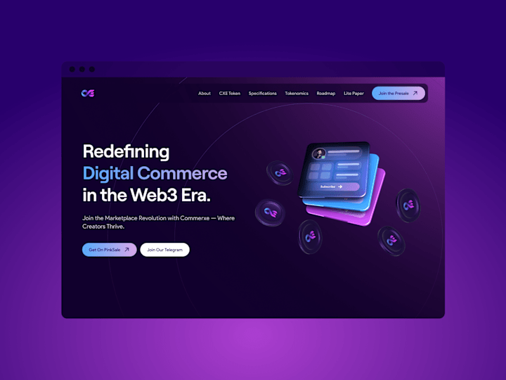 Cover image for Commerxe: Crafting a Landing Page that Captivates and Converts