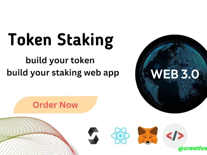 Cover image for I will custom token staking dapp web3 website development