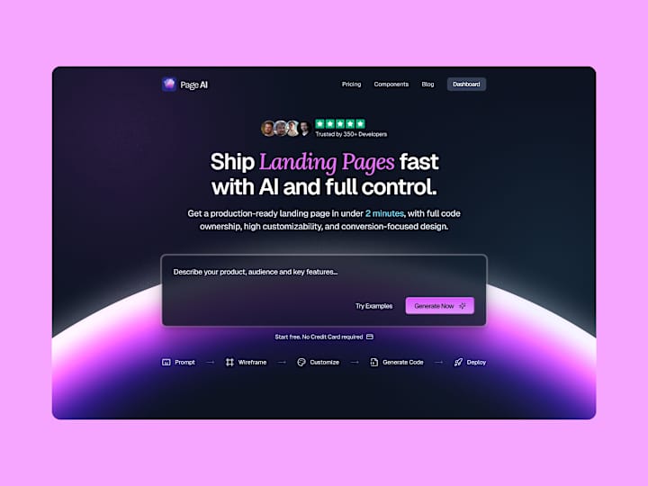 Cover image for Landing Page Redesign for PageAI