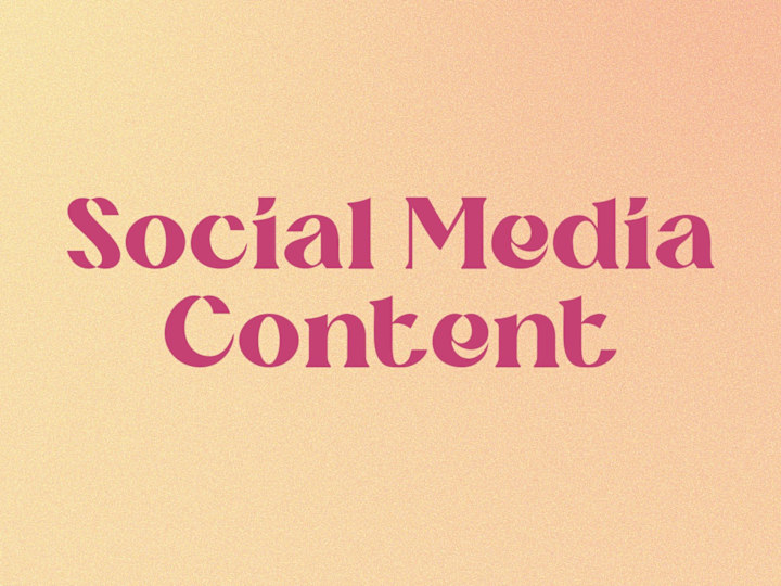 Cover image for Social Media Content