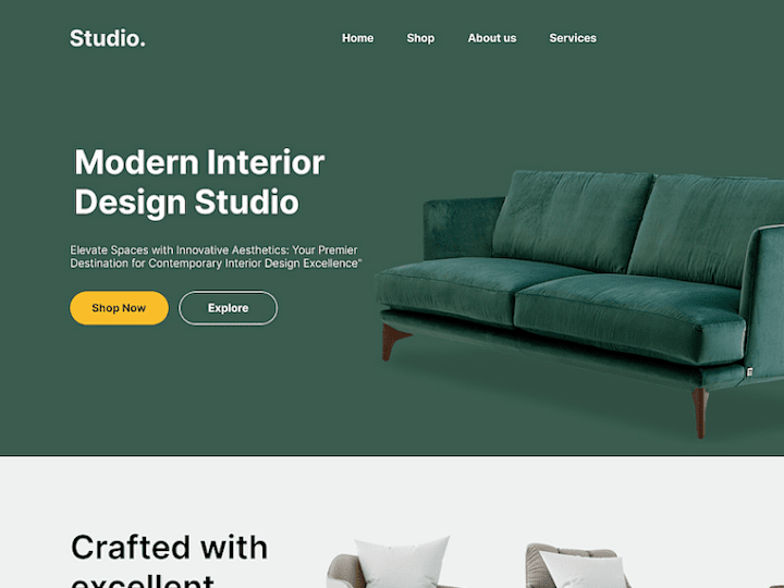 Cover image for Interior Design Studio Website Design